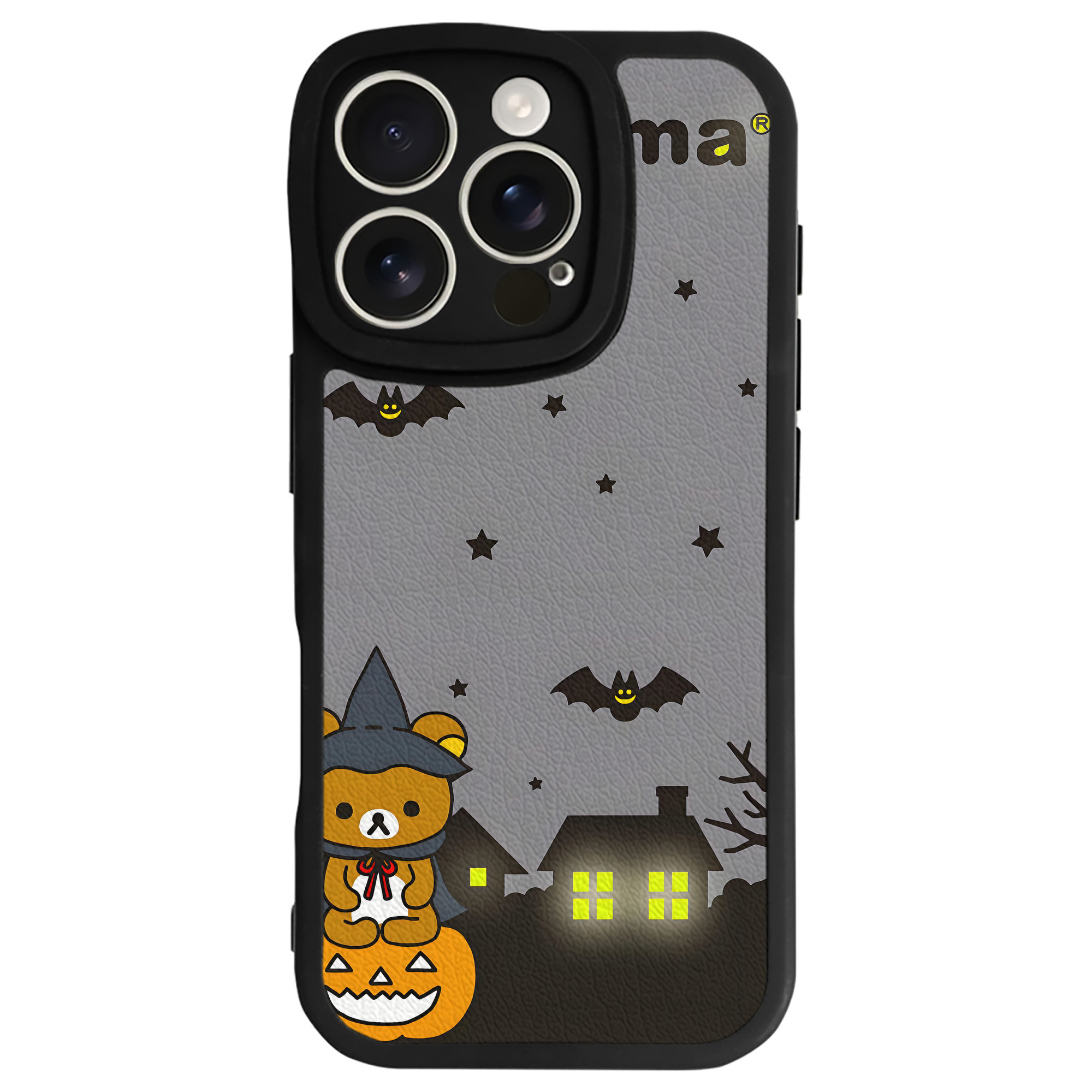 （画像用） リラックマ リラックマ キイロイトリ Rilakkuma Korilakkuma Kiiroitori 【iPhone 16シリーズ対応】シリコンスマホケース（レザー調） 材質：シリコン